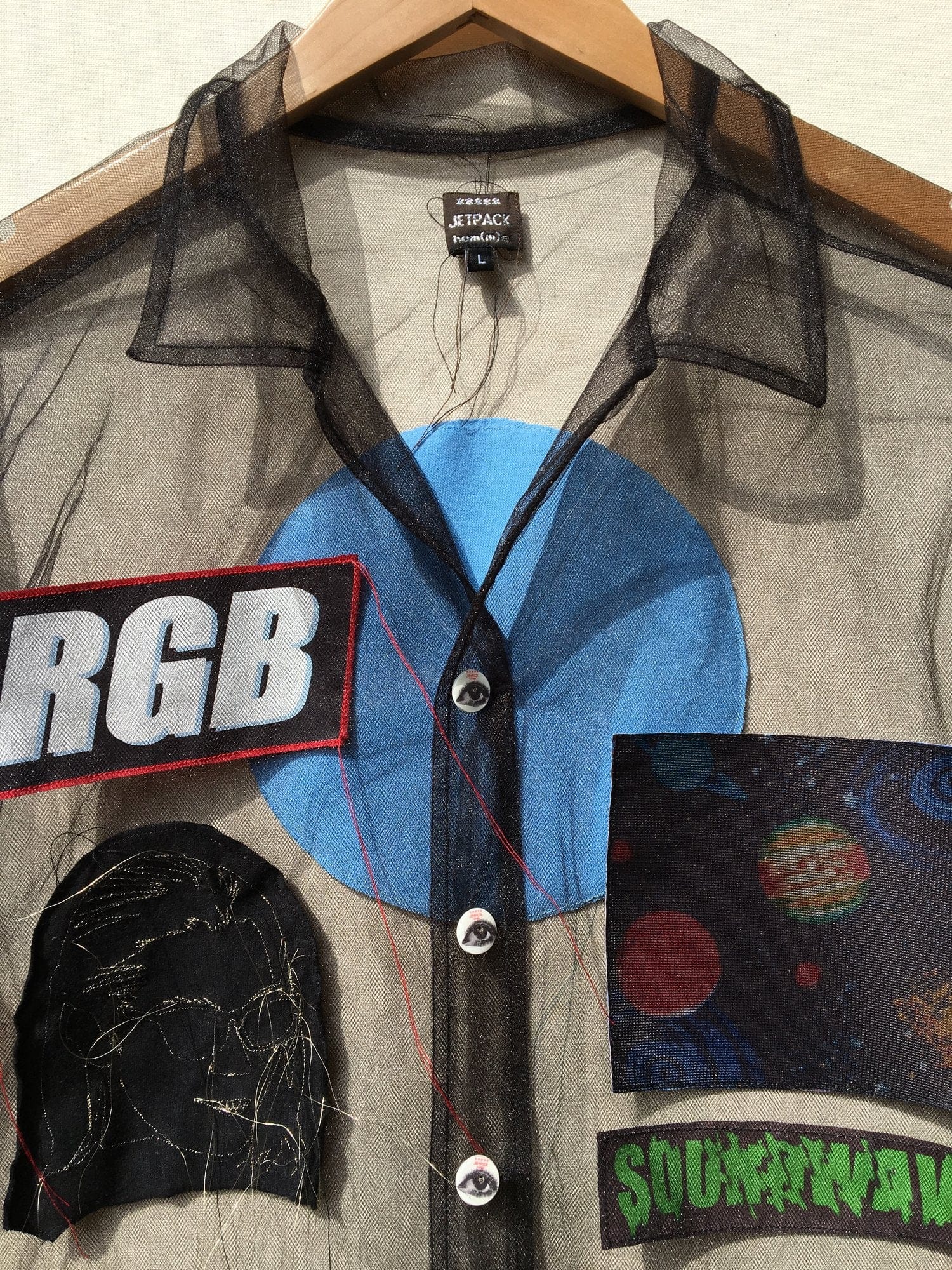 Tulle Collage Resort Shirt-Jetpack Hom(m)e-APOC STORE