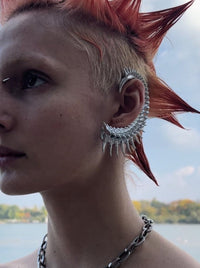 Chrome Spine Ear Columns-Agoston Balazs-APOC STORE