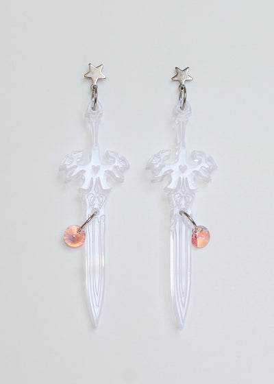 Pale Star Sword Earrings-Emma Pryde-APOC STORE