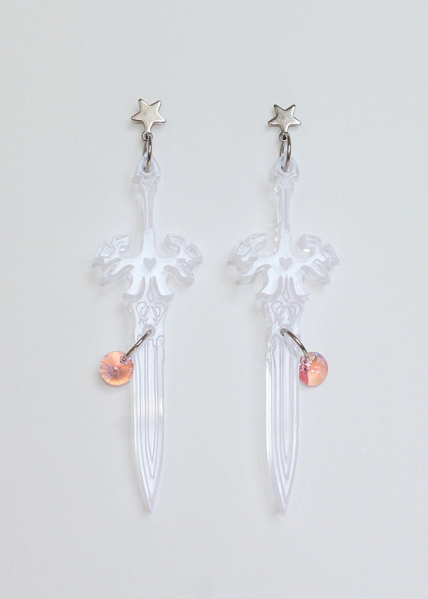 Pale Star Sword Earrings-Emma Pryde-APOC STORE