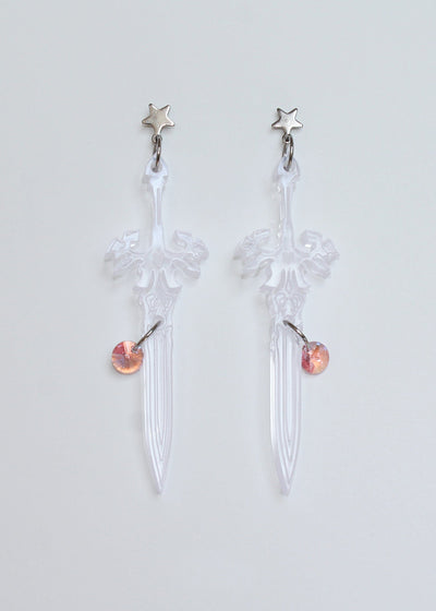 Pale Star Sword Earrings-Emma Pryde-APOC STORE