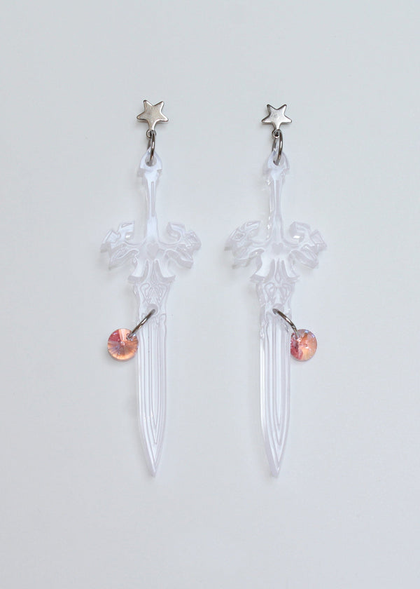 Pale Star Sword Earrings-Emma Pryde-APOC STORE