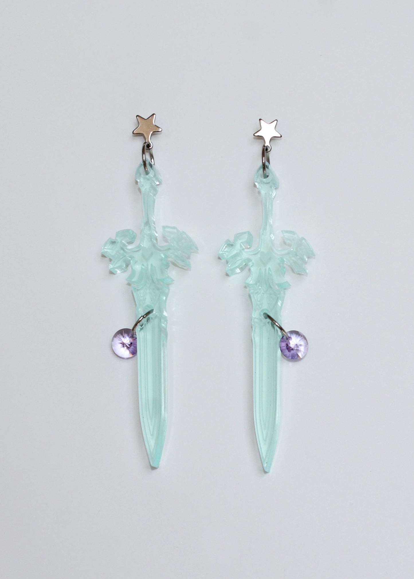 Turquoise Star Sword Earrings-Emma Pryde-APOC STORE