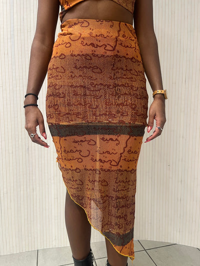 Precious Mesh Skirt-Hadiyah Hussain-APOC STORE