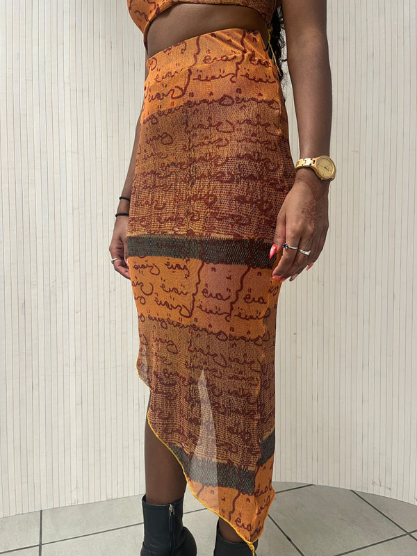 Precious Mesh Skirt-Hadiyah Hussain-APOC STORE