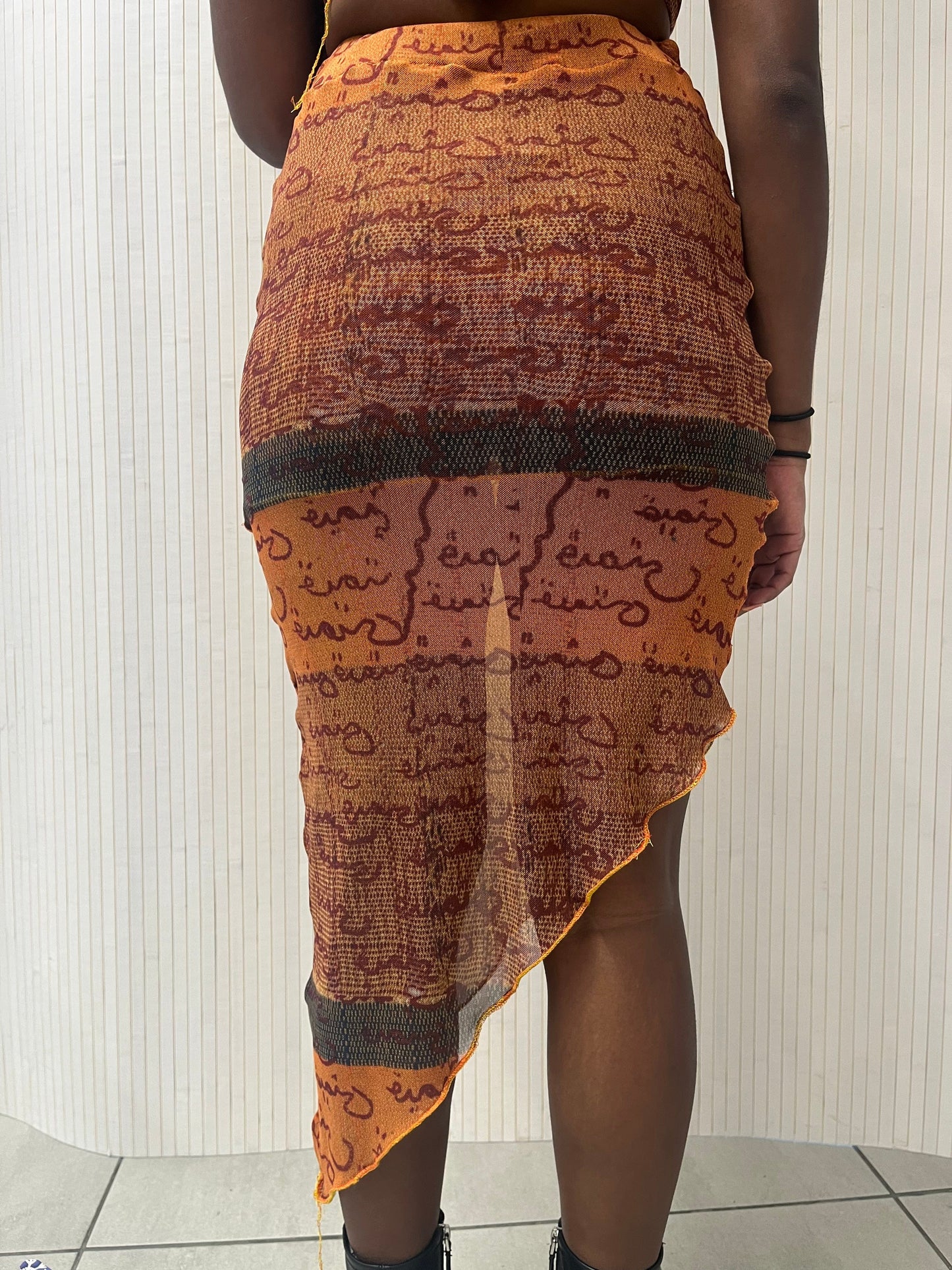 Precious Mesh Skirt-Hadiyah Hussain-APOC STORE