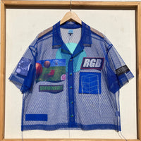 Blue Tulle Collage Shirt-Jetpack Hom(m)e-APOC STORE
