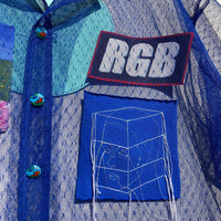 Blue Tulle Collage Shirt-Jetpack Hom(m)e-APOC STORE