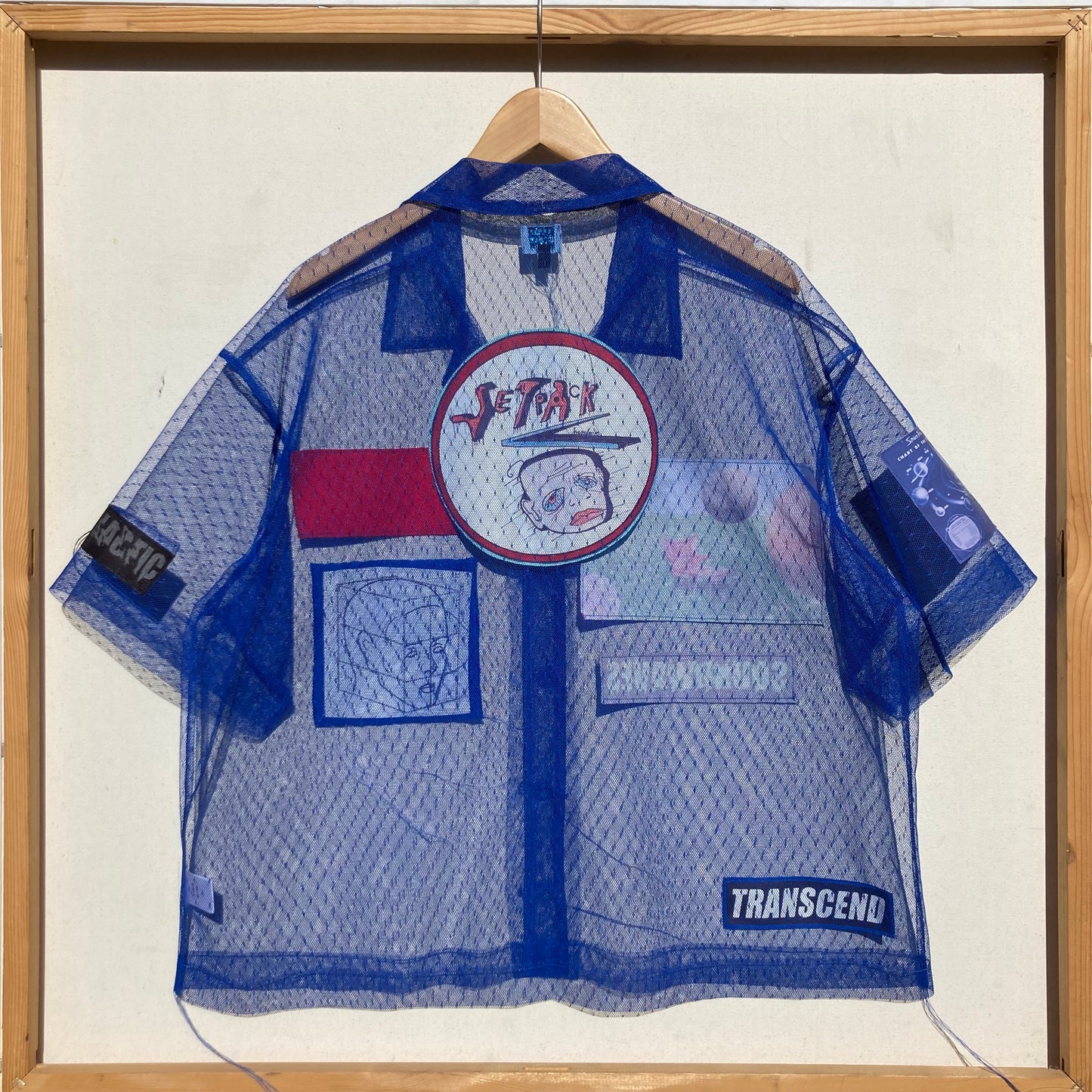 Blue Tulle Collage Shirt-Jetpack Hom(m)e-APOC STORE