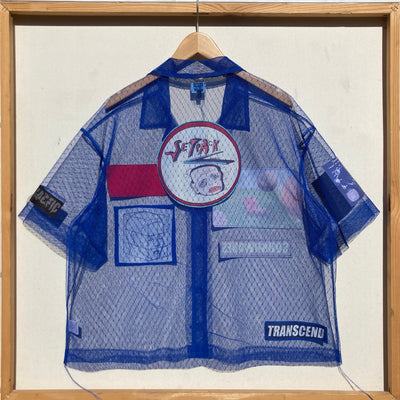 Blue Tulle Collage Shirt-Jetpack Hom(m)e-APOC STORE