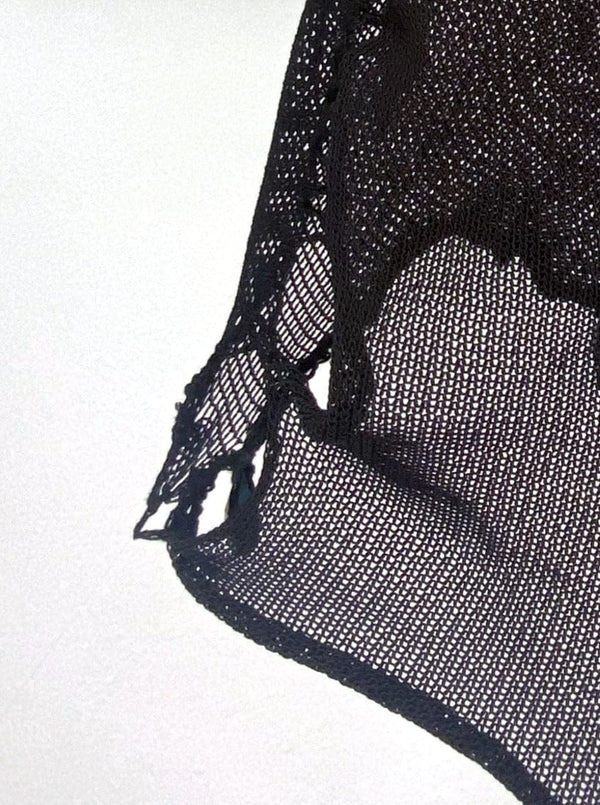 Knit Top Black/Brown-Lou de Bètoly-APOC STORE