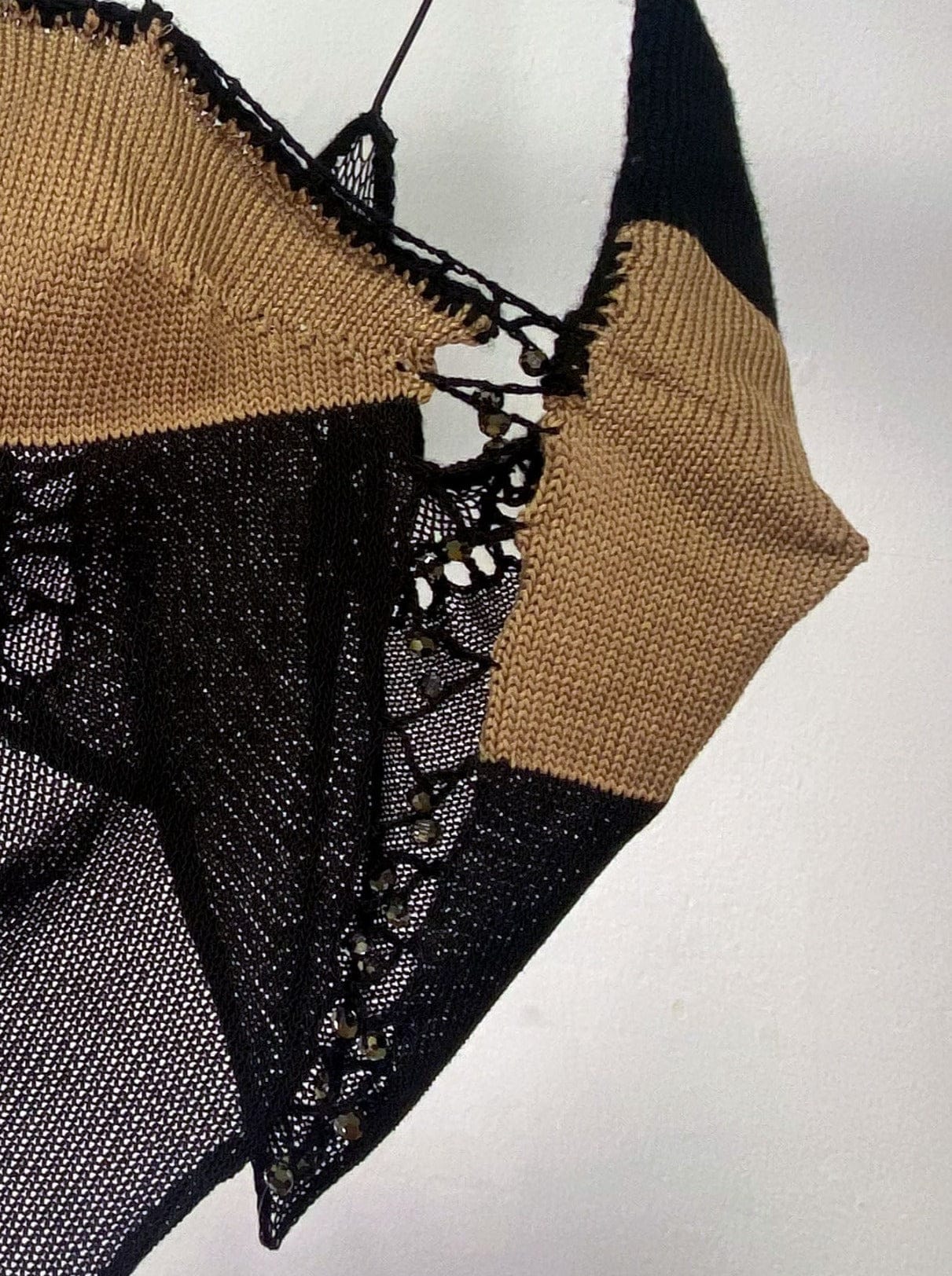 Knit Top Black/Brown-Lou de Bètoly-APOC STORE