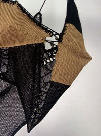 Knit Top Black/Brown-Lou de Bètoly-APOC STORE