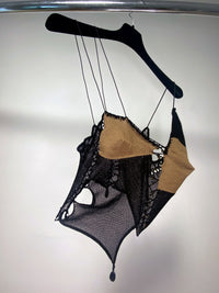 Knit Top Black/Brown-Lou de Bètoly-APOC STORE