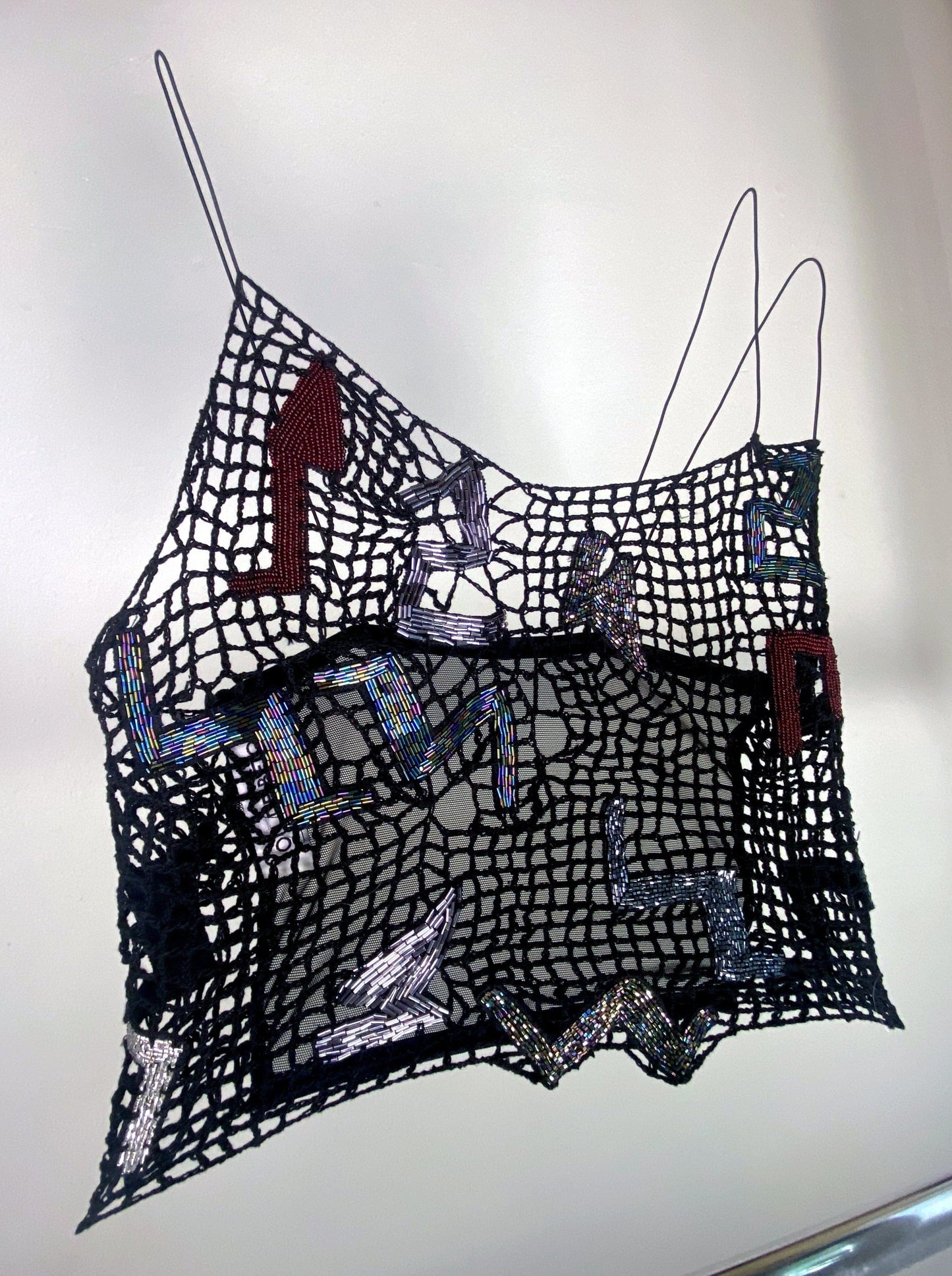 Embroidered Crochet Tetris Top-Lou de Bètoly-APOC STORE