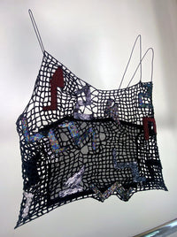 Embroidered Crochet Tetris Top-Lou de Bètoly-APOC STORE