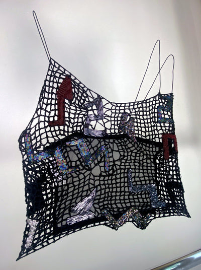 Embroidered Crochet Tetris Top-Lou de Bètoly-APOC STORE