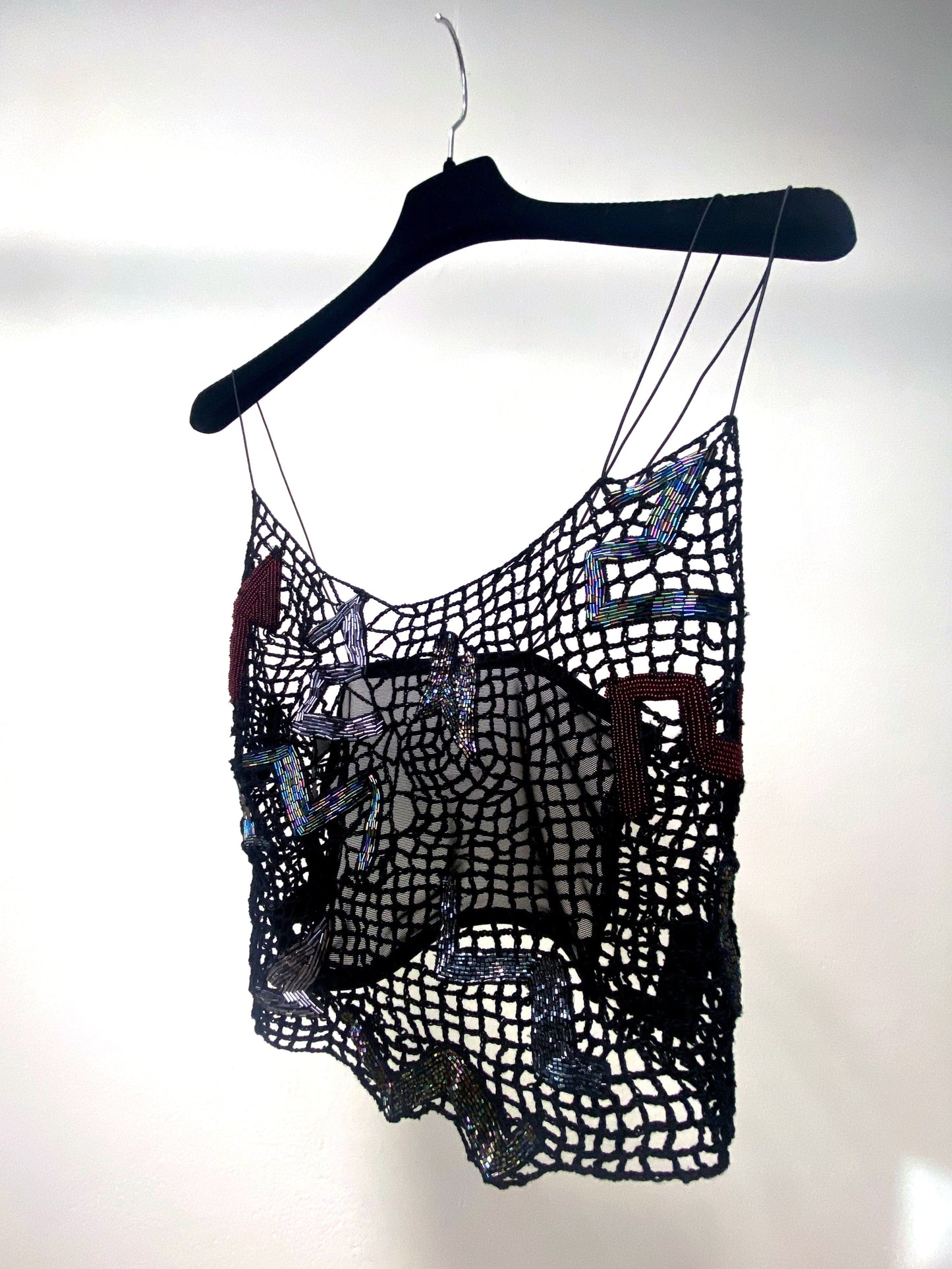 Embroidered Crochet Tetris Top-Lou de Bètoly-APOC STORE