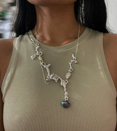Fluid Erosion Necklace-Nadia Ridiandries-APOC STORE