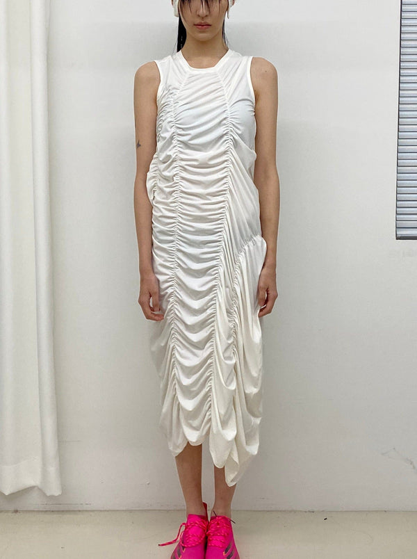 Off White Broken Chamwoe Dress-Sung Ju-APOC STORE