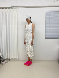Off White Broken Chamwoe Dress-Sung Ju-APOC STORE