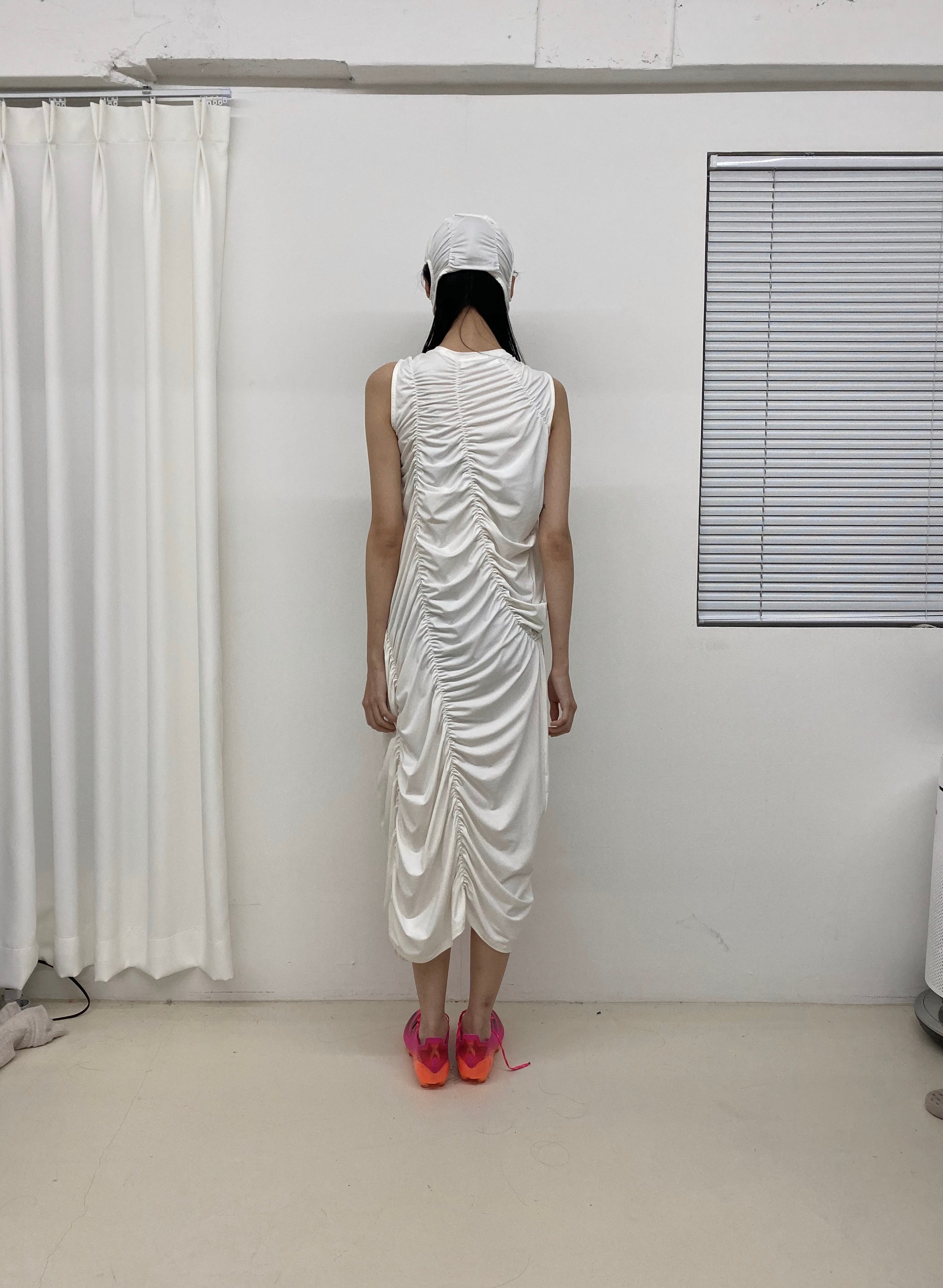 Off White Broken Chamwoe Dress-Sung Ju-APOC STORE