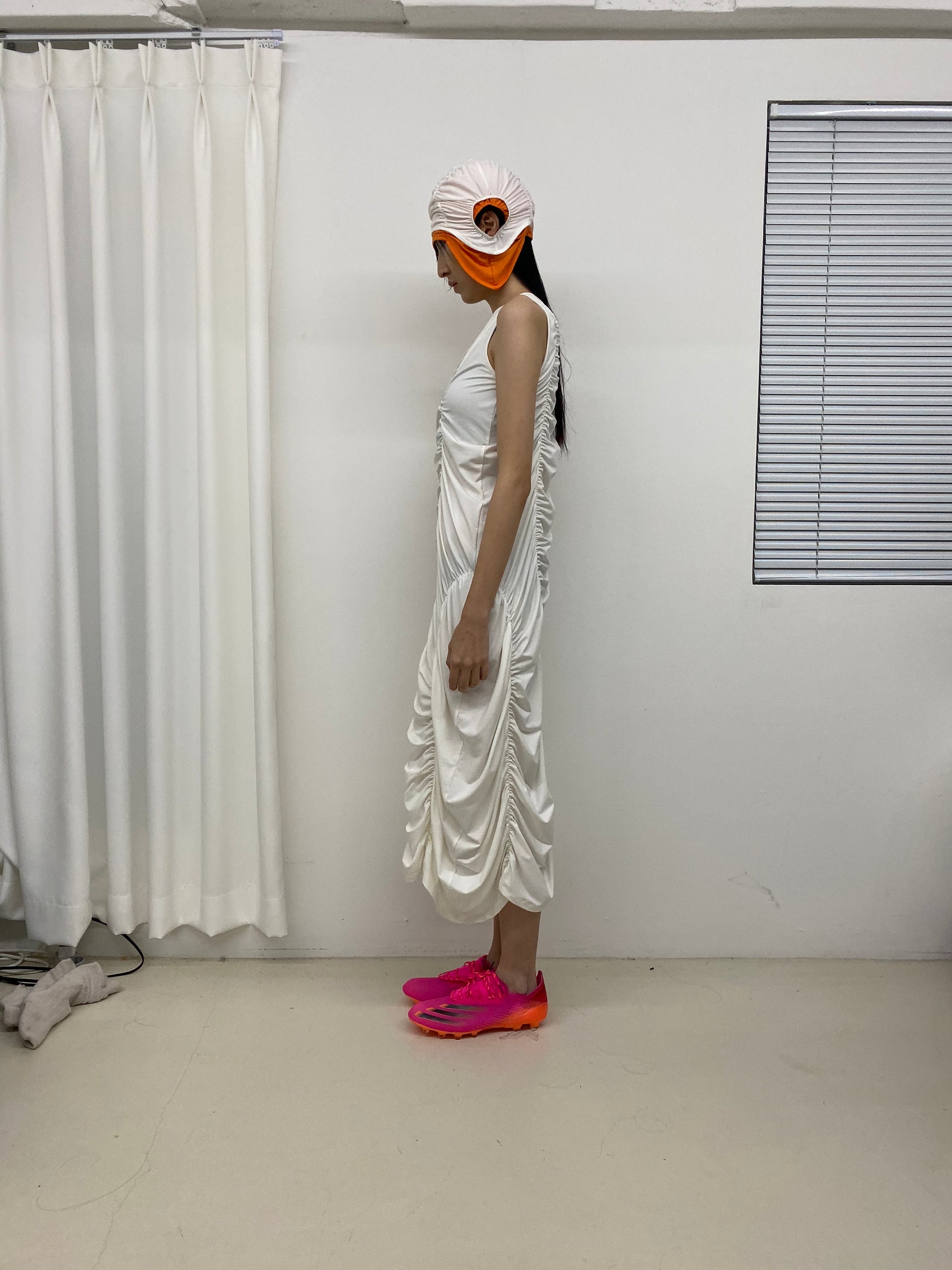 Off White Broken Chamwoe Dress-Sung Ju-APOC STORE