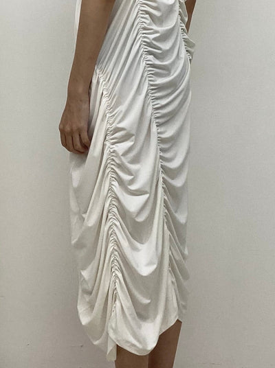 Off White Broken Chamwoe Dress-Sung Ju-APOC STORE