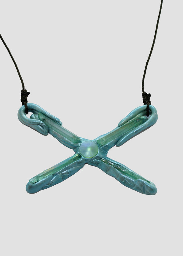 Green Amulet on Cord-Emma Pryde-APOC STORE
