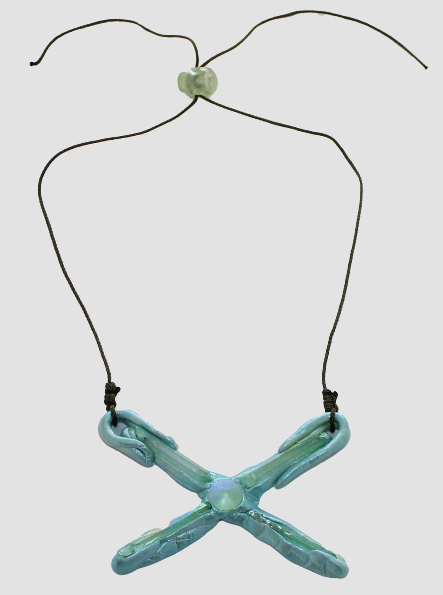 Green Amulet on Cord-Emma Pryde-APOC STORE