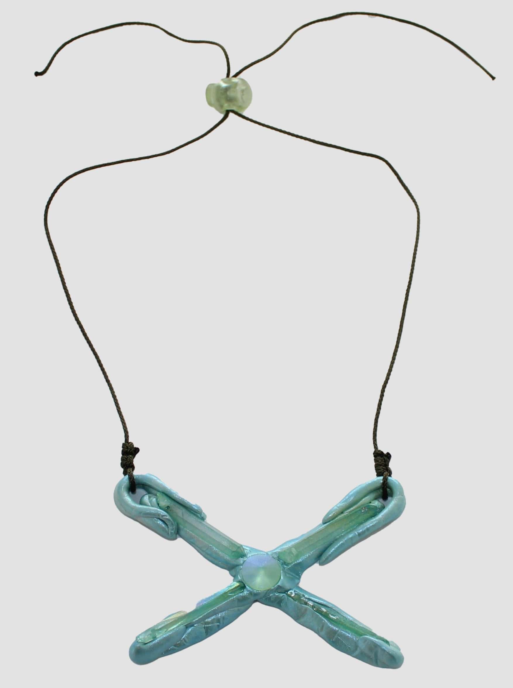 Green Amulet on Cord-Emma Pryde-APOC STORE