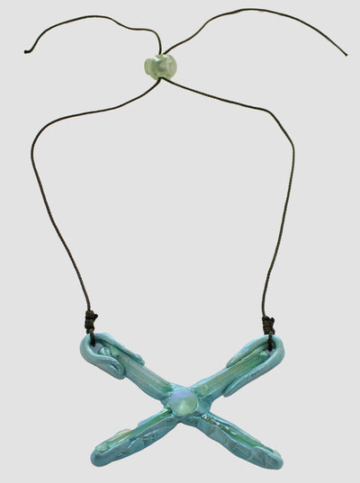 Green Amulet on Cord-Emma Pryde-APOC STORE