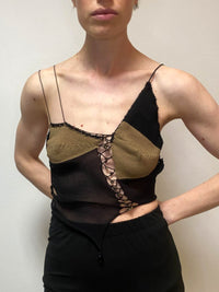 Knit Top Black/Brown-Lou de Bètoly-APOC STORE