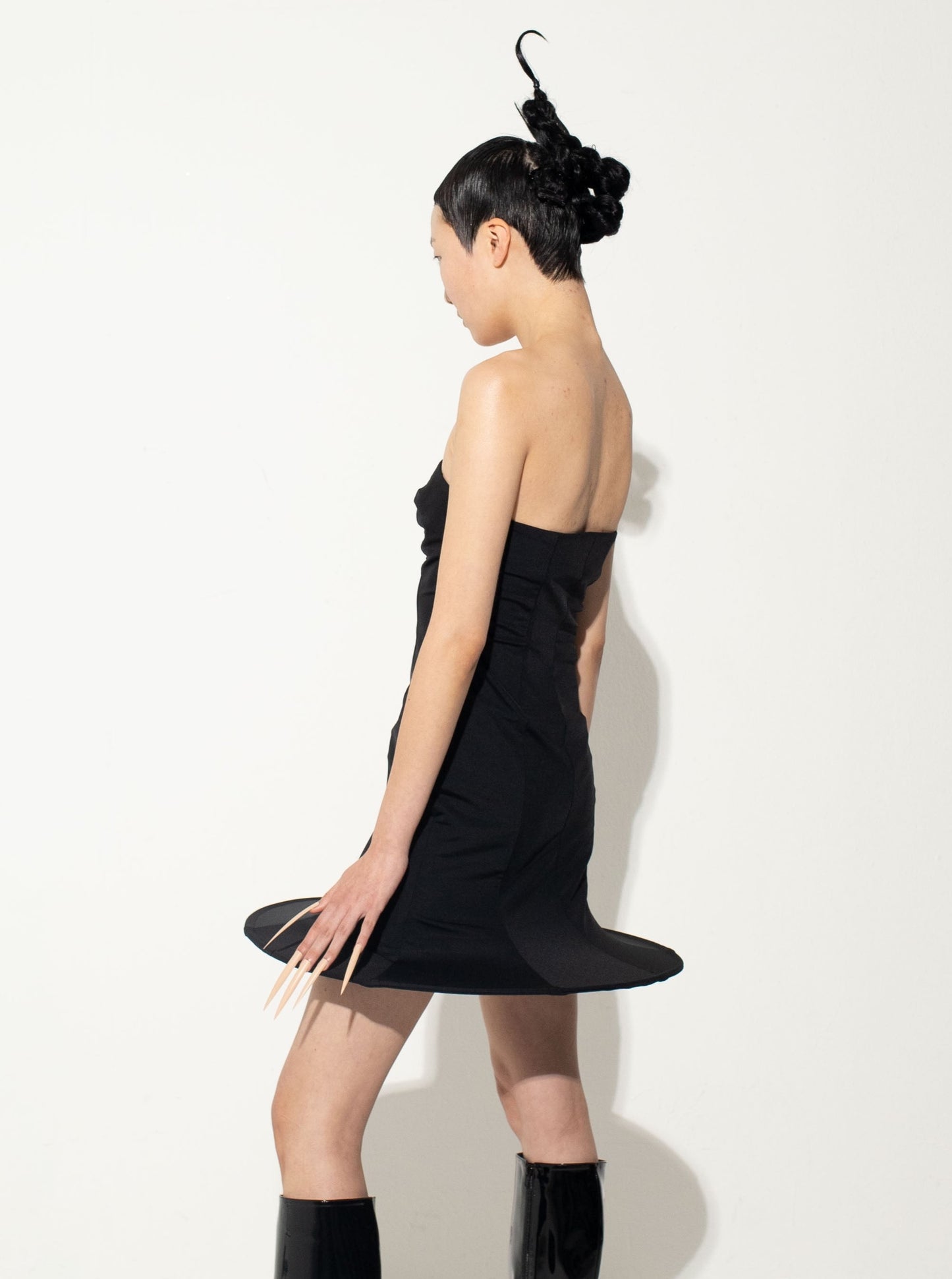 Micro Tube Dress in Black-Sun Woo-APOC STORE