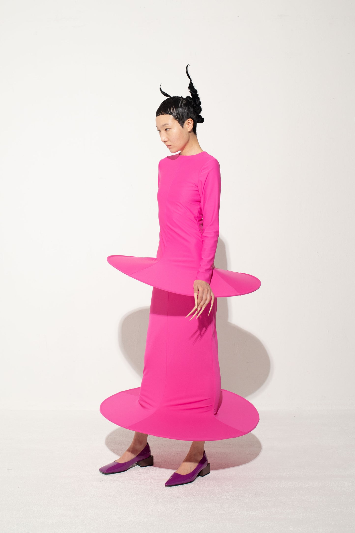 Basic Tight Top In Fuscia-Sun Woo-APOC STORE