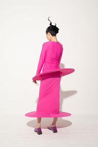 Basic Tight Top In Fuscia-Sun Woo-APOC STORE