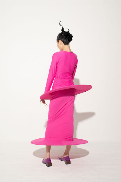 Basic Tight Top In Fuscia-Sun Woo-APOC STORE