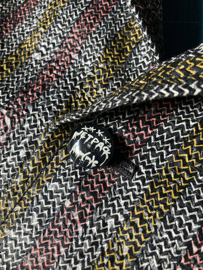 Crimped Cotton/Mesh Back Shirt-Jetpack Hom(m)e-APOC STORE