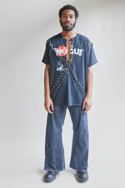 J A Side Slashed Jeans-Jawara Alleyne-APOC STORE