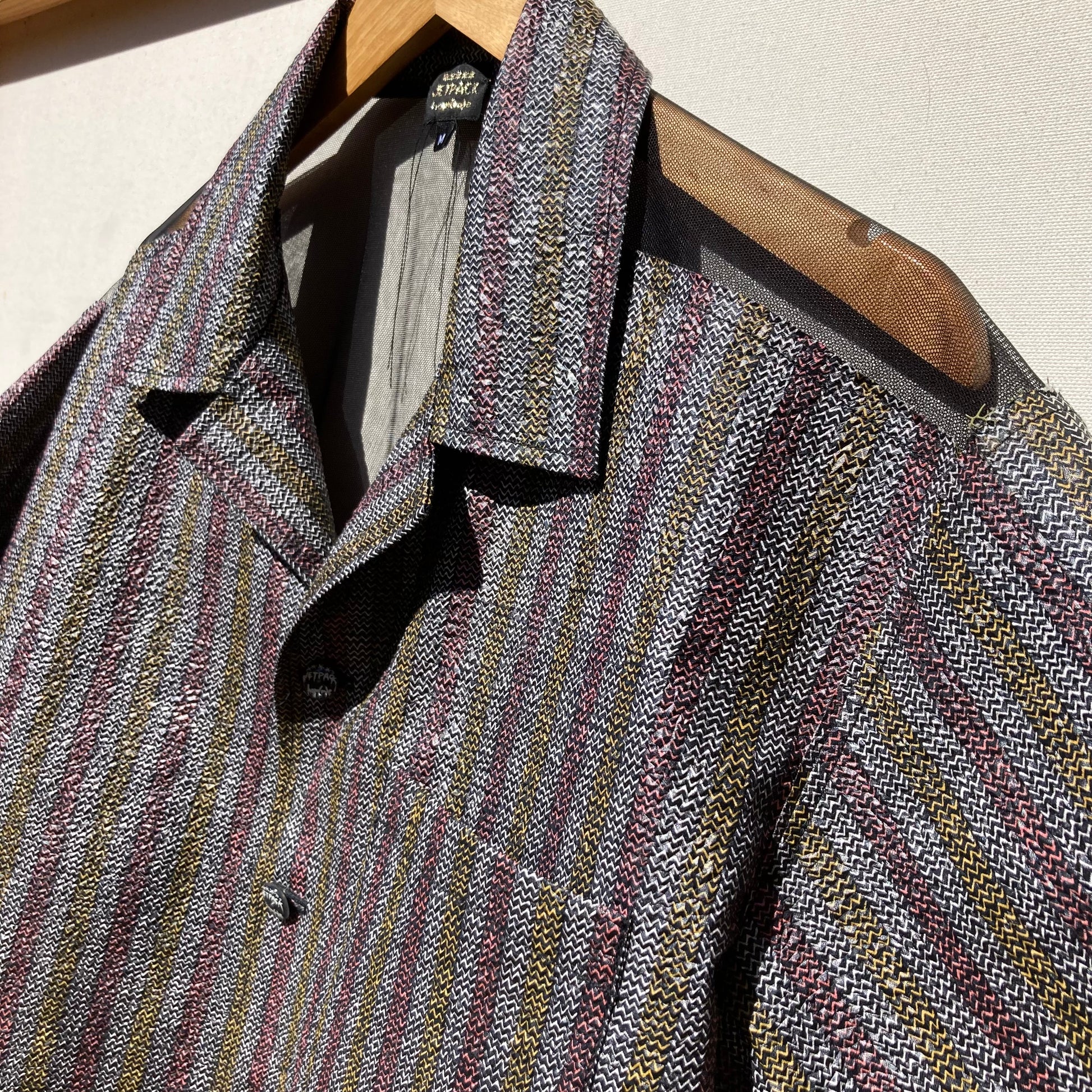 Crimped Cotton/Mesh Back Shirt-Jetpack Hom(m)e-APOC STORE