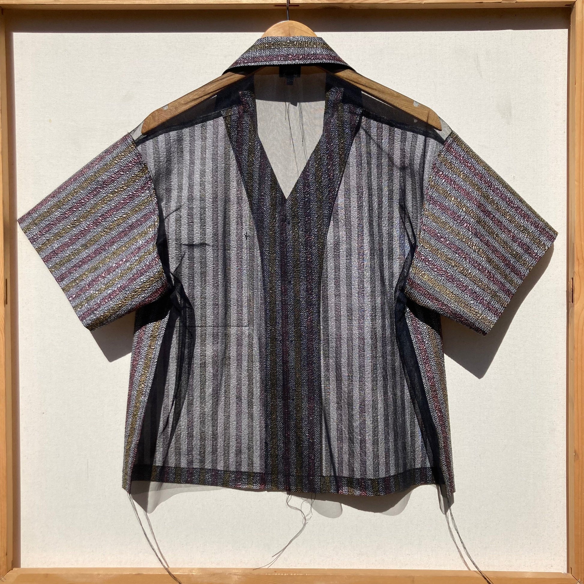 Crimped Cotton/Mesh Back Shirt-Jetpack Hom(m)e-APOC STORE