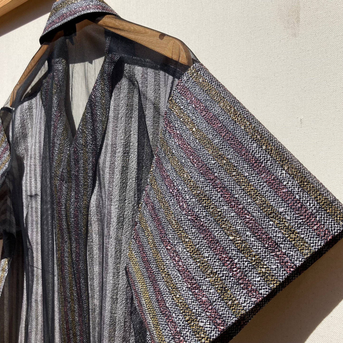 Crimped Cotton/Mesh Back Shirt-Jetpack Hom(m)e-APOC STORE