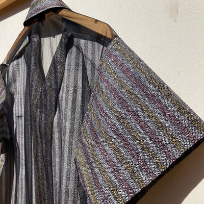 Crimped Cotton/Mesh Back Shirt-Jetpack Hom(m)e-APOC STORE