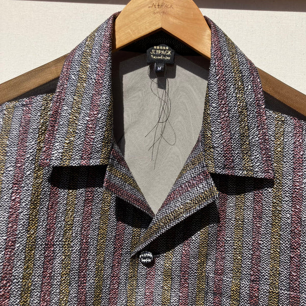 Crimped Cotton/Mesh Back Shirt-Jetpack Hom(m)e-APOC STORE