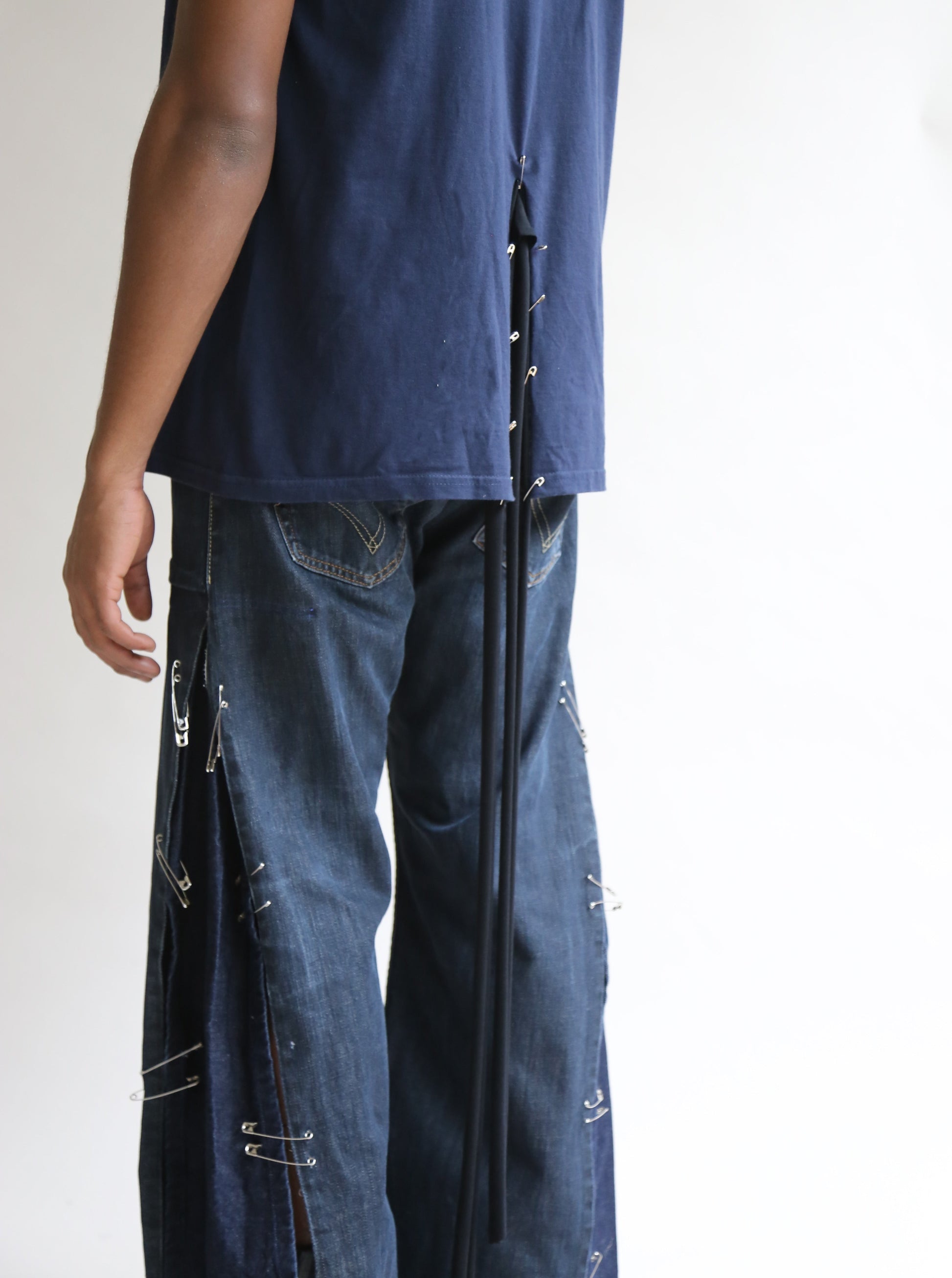 J A Side Slashed Jeans-Jawara Alleyne-APOC STORE