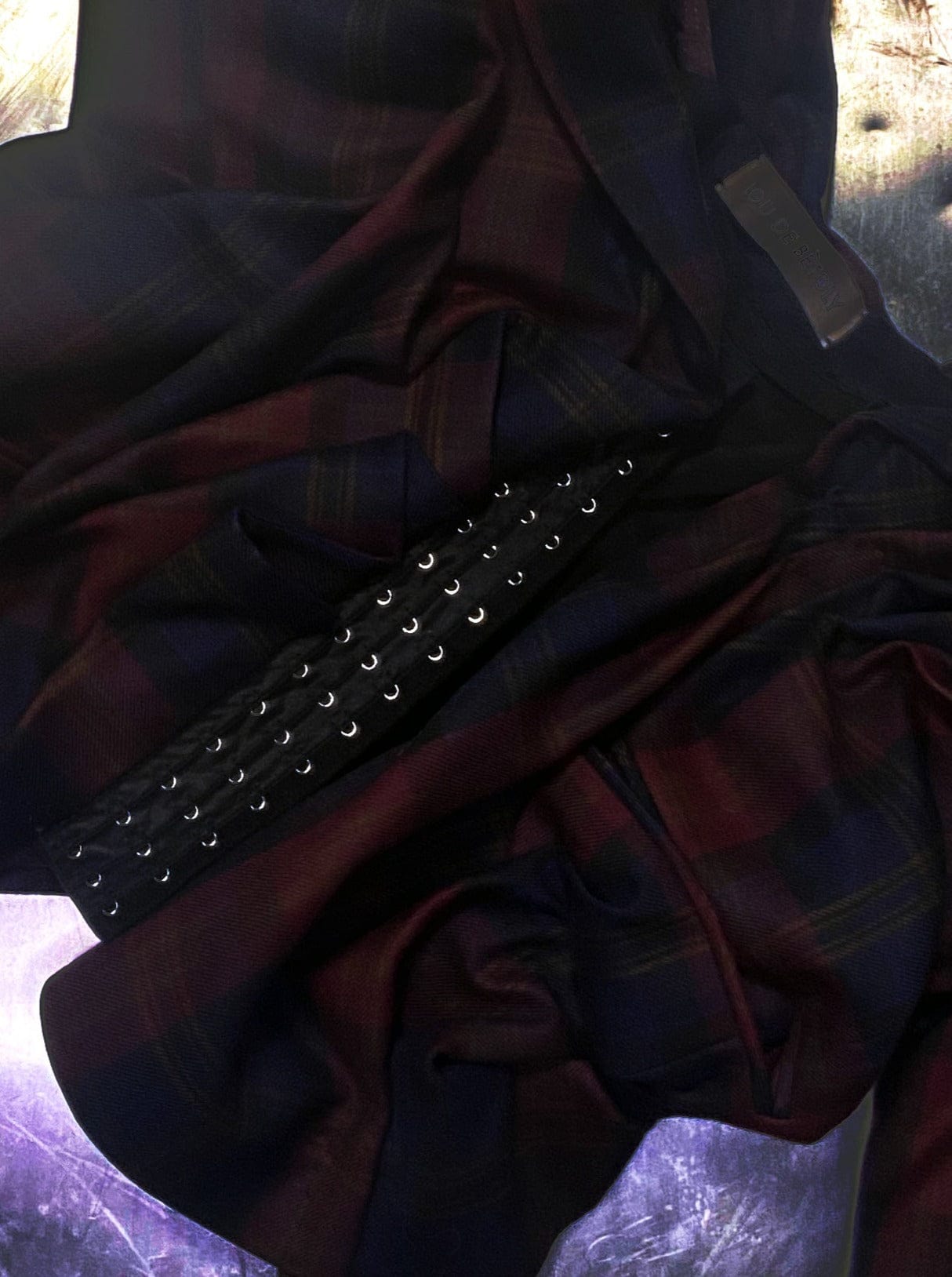 Draped Tartan Jacket-Lou de Bètoly-APOC STORE