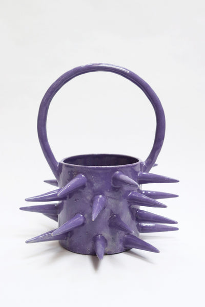 Purple Spike Basket Bag-Naomi Gilon-APOC STORE