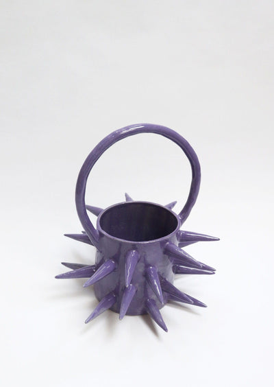 Purple Spike Basket Bag-Naomi Gilon-APOC STORE