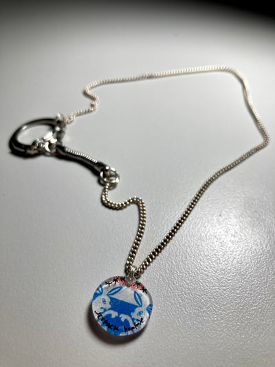 Blue Rabbits 1-charm Necklace-Jetpack Hom(m)e-APOC STORE