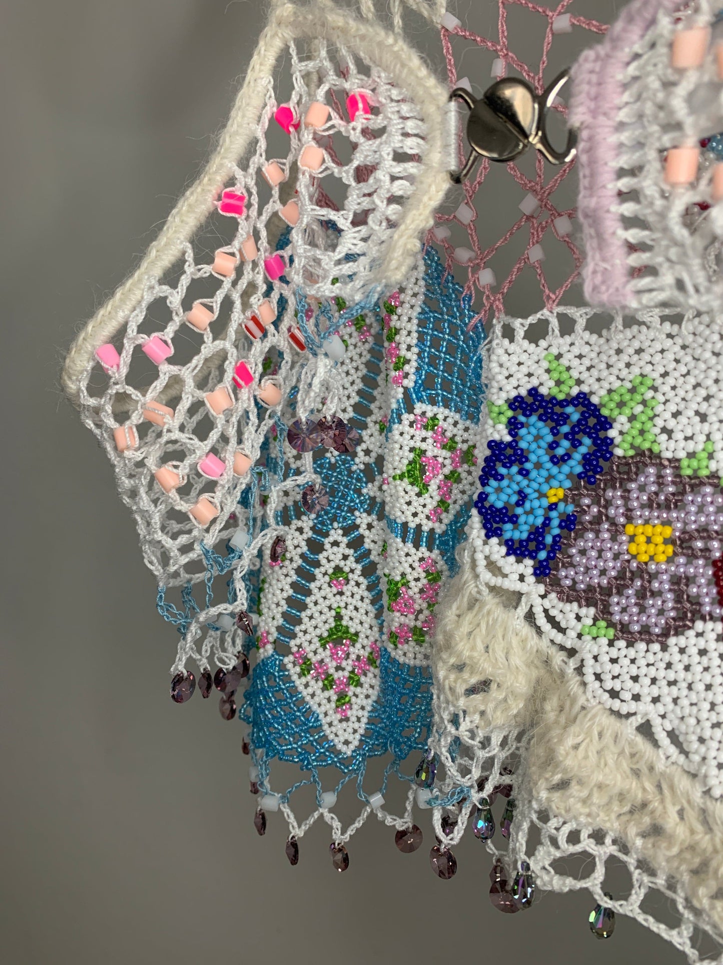 Bead Weaving Tank Top White-Lou de Bètoly-APOC STORE